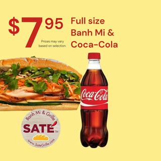 (C01) Full Banh Mi + Coca-Cola 20 oz